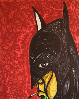 PTSD	 40X30	MARKER AND ACRYLIC ON ILL BD	 $500