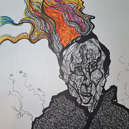 A Tremendous Waste of Energy 24x19 Marker and Ink on Bristol Board $300