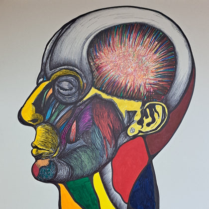 Anatomy for the Artist 40x30 Marker and Acrylic on Illustration Board $500