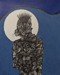 Armor 12x9 Acrylic and ink on bristol