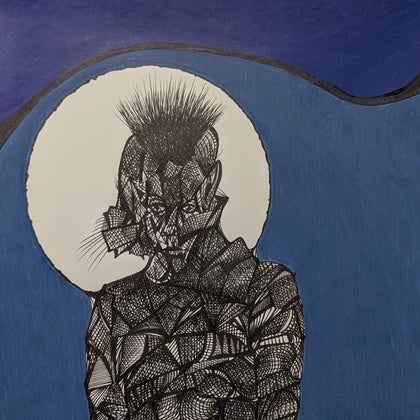 Armor 12x9 Acrylic and ink on bristol