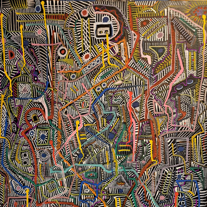 Ascension 30"x20" Liquid Chalk on Cardboard Framed