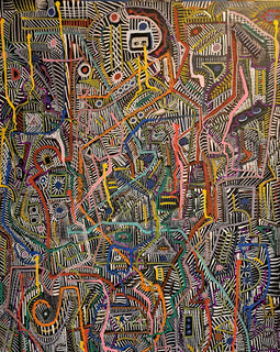 "Ascension" $150 30x20 Liquid Chalk on Cardboard Framed