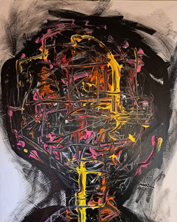 "Circuits" 36x24 acrylic on canvas $300