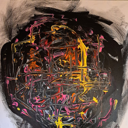 "Circuits" 36x24 acrylic on canvas $300
