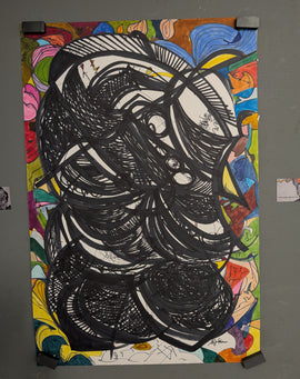 Follow the Black $75 30x20 Marker on Illustration Board