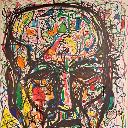 In Charge 30x20 Mixed Media on Illustration Board $150