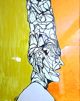 IRA 2  36X24	Marker and Ink on Foamcore $1500