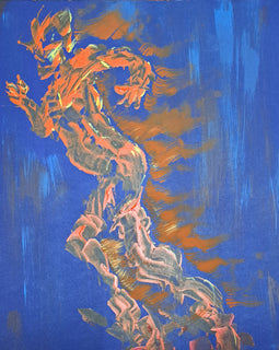 Lake of Fire 30x20 Acrylic on Masonite $185
