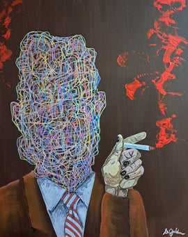 "Modern Certainty" 36x24 Acrylic on canvas $550