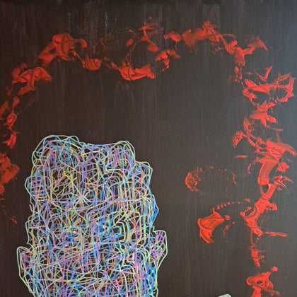 "Modern Certainty" 36x24 Acrylic on canvas $550