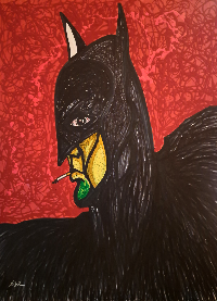 PTSD	 40X30	MARKER AND ACRYLIC ON ILL BD	 $500