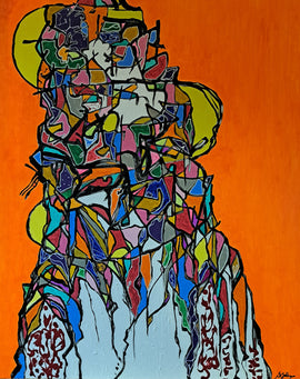 Shogun 40x30 Acrylic on Canvas $1500