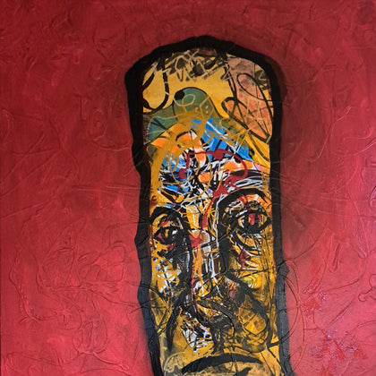 "Soul Hole" $500 2023 ON LOAN OHIO ART LEAGUE 40"x30" Acrylic on Canvas