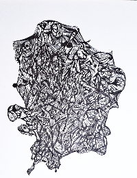 THE COST OF LIVING	 12X9	INK ON BRISTOL	 $150