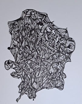 The Cost of Living 12x9 Ink on Bristol Board $150