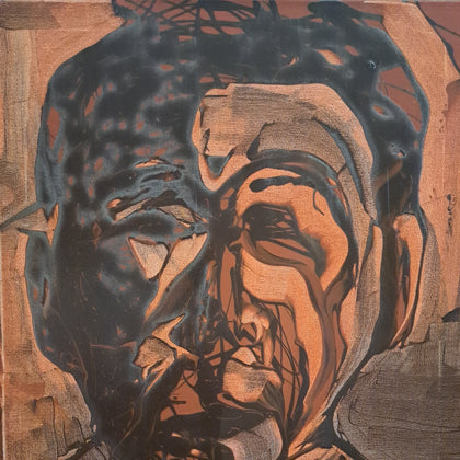 "The Philosopher" (On loan-Heights Arts) 20x16, Acrylic on Canvas $200