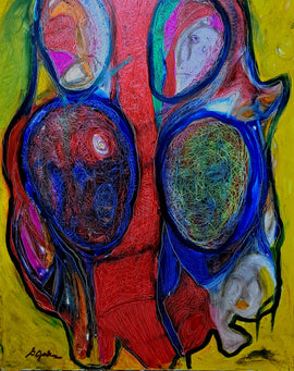 Ventricles 40"x30" Oil on Canvas Framed