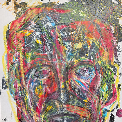 "Yer Essence" $150 2026 30x20Mixed Media on Illustration Board Framed