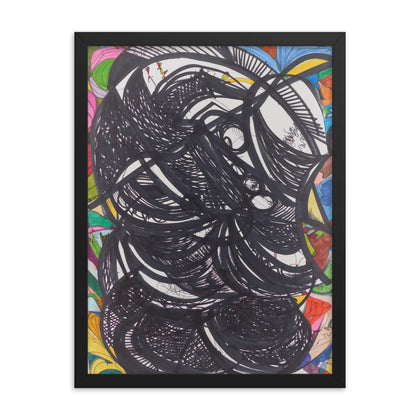 "Listen to the Black" Framed Print