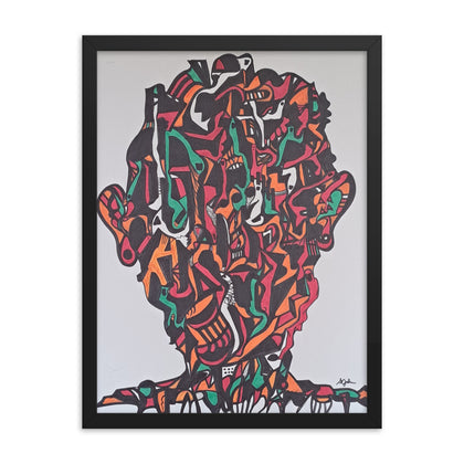 "Mushroom Cloud" Framed Print