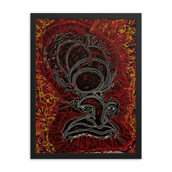"Monkey Mind" Framed Print