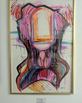 "Go" 36x24 Marker on Foam Core Framed