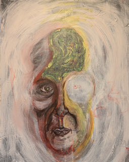 "Cassandra's Dilemma" 36x24 Mixed Media on Canvas Framed