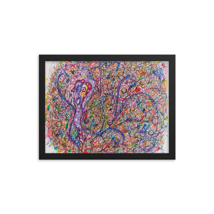 "Dancing in the Quantum Cloud" Framed Print