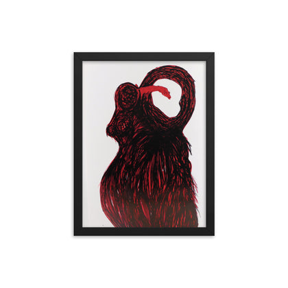 "Demon Muse" Framed Print