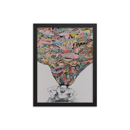 "Samson Sits 2022" Framed Print