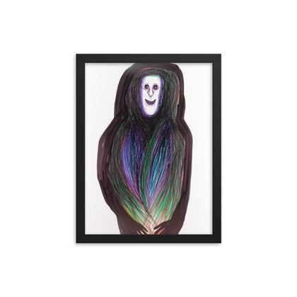 "Smiling Stranger" Framed Print