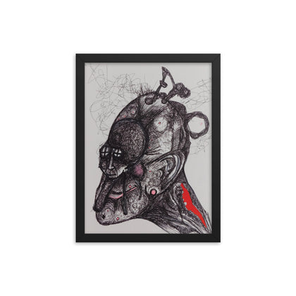 "The Wizard's Mask" Framed Print