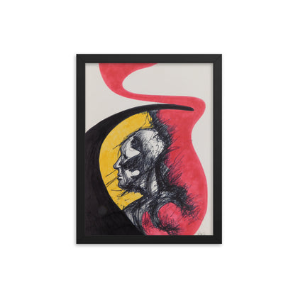 "In Between Creation" Framed Print