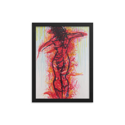 :Dancing in the Rain" Framed Print