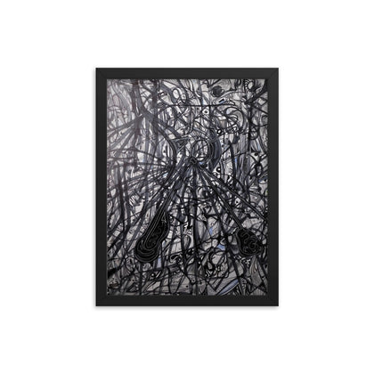 "A Thousand Crescents" Framed Print