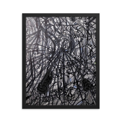 "A Thousand Crescents" Framed Print
