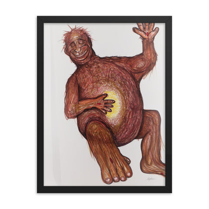 "21st Century Hominid" Framed Print