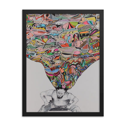 "Samson Sits 2022" Framed Print