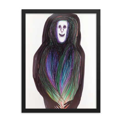 "Smiling Stranger" Framed Print