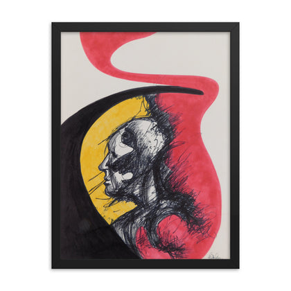 "In Between Creation" Framed Print