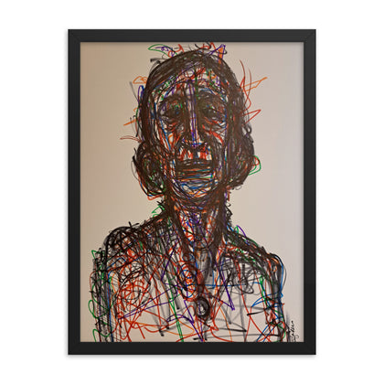 "My Grandmother at the Sanitorium in 1930" Framed Print