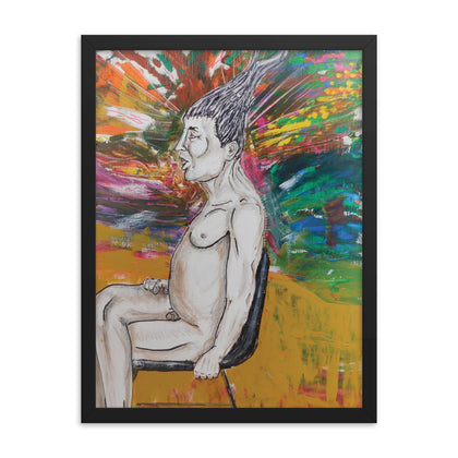 "Henry Caught Between Two Worlds" Framed Print