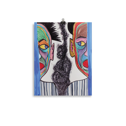 "The Left, the Right, and the Ghost of Buddha" Print