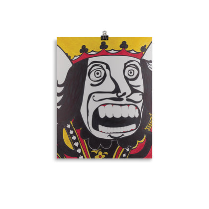 "King of Spades Has a Panic Attack" Print