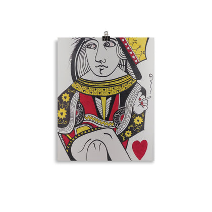 "The Queen of Hearts Has Secrets" Print