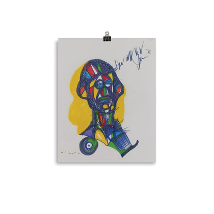 "Technicolor Sleeping Clown" Print