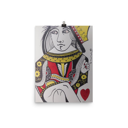 "The Queen of Heart Has Secrets" Print