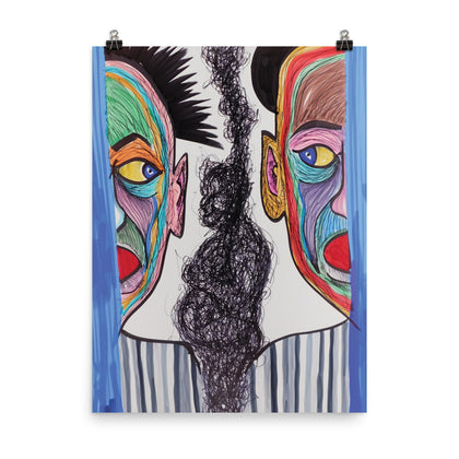 "The Left, the Right, and the Ghost of Buddha" Print