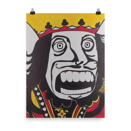 "King of Spades Has a Panic Attack" Print